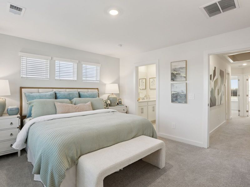 Furnished interior in a model home at Greystone - Highland Townhomes in Smyrna (Image 12).