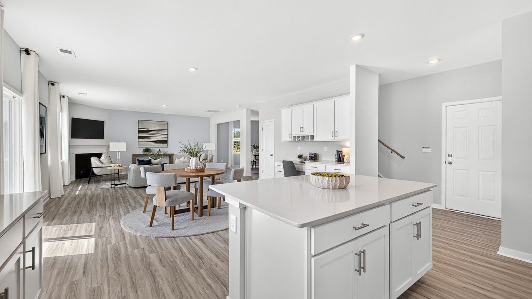 Furnished interior in a model home at Twinleaf Meadows in Monroe (Image 8).