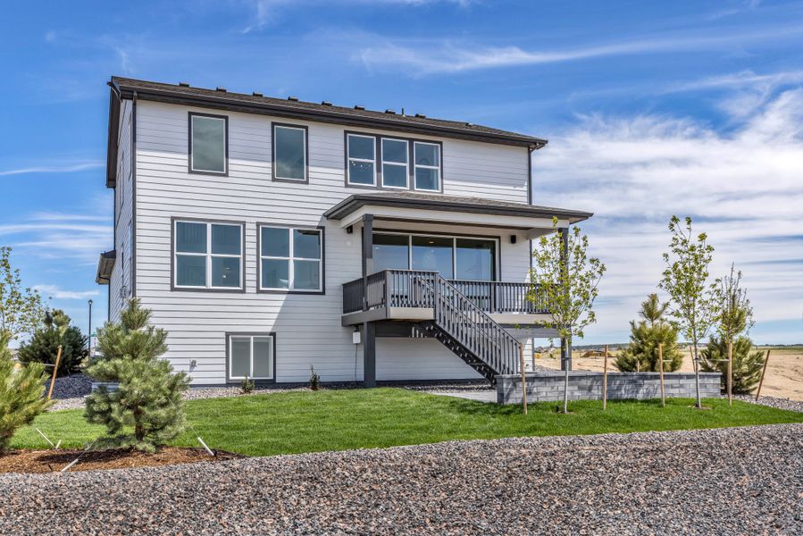 Plan C407 Rear Elevation by American Legend Homes Plan C407 Rear Elevation by American Legend Homes