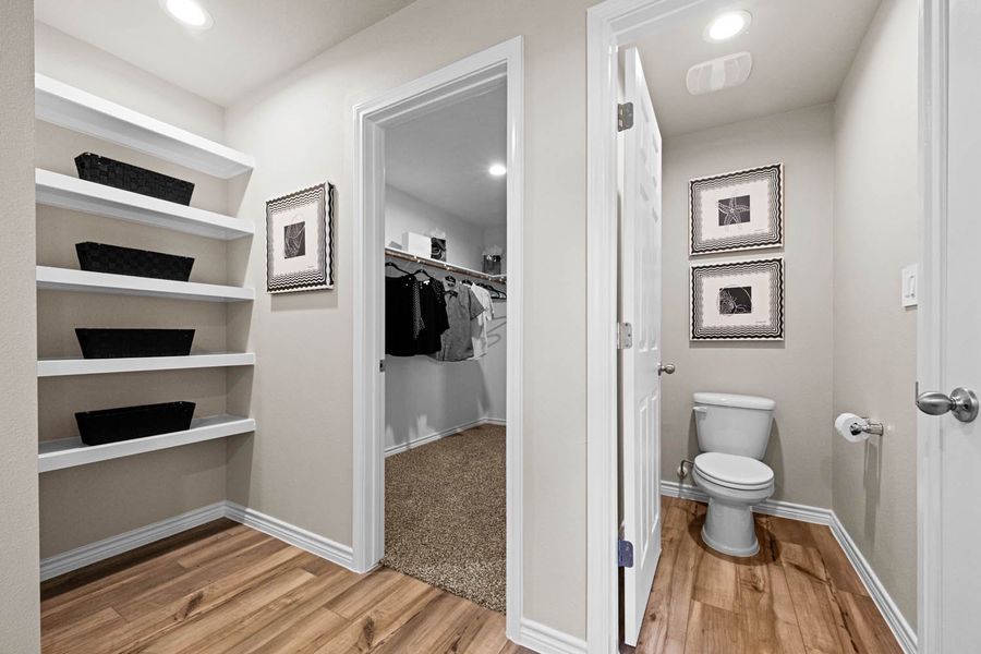 Furnished interior in a model home at Saratoga Crossing in Corpus Christi (Image 15). Furnished interior in a model home at Saratoga Crossing in Corpus Christi (Image 15).