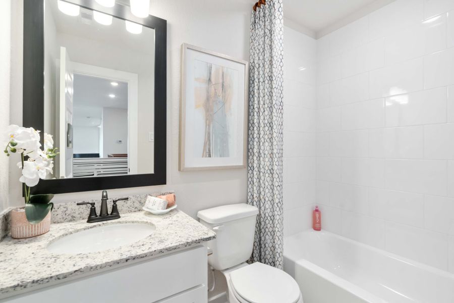 Furnished interior in a model home at Splendora Fields in Splendora (Image 29).