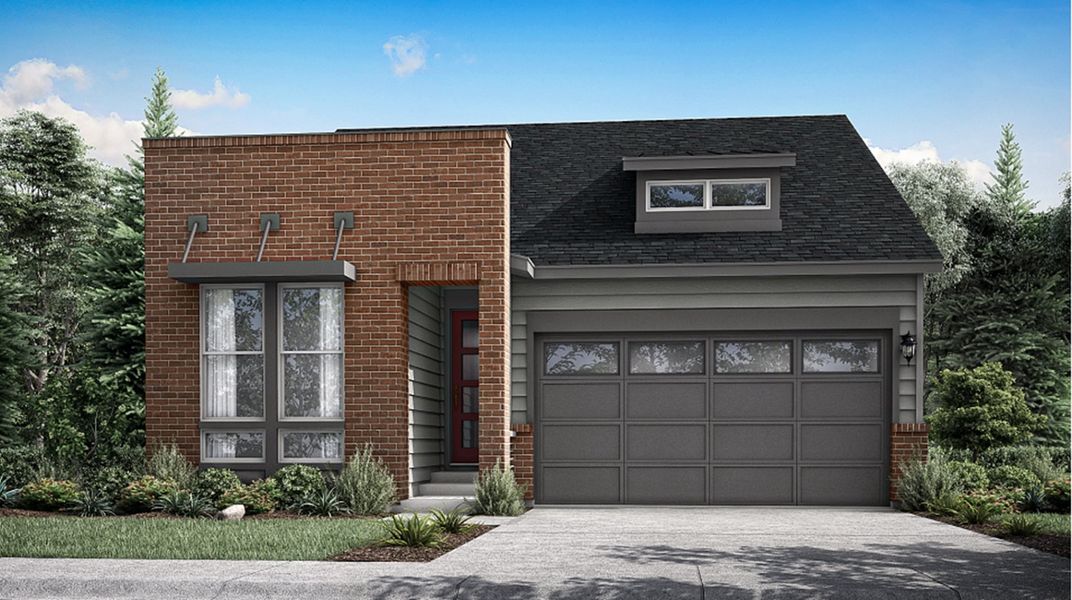 Front exterior of a home in the Sterling Ranch: Pioneer Collection Prospect Village II community, located in Littleton, CO (Image 9).