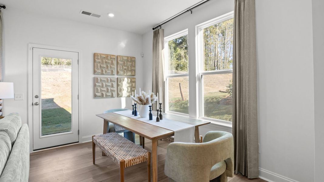 Furnished interior in a model home at Bell Glen in Charlotte (Image 15).