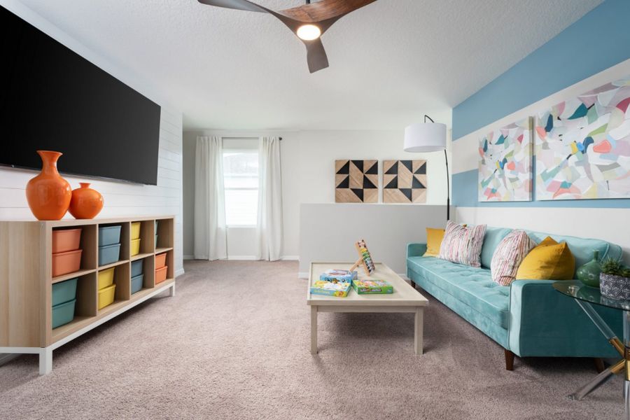 Furnished interior in a model home at Davis Landing in Wimauma (Image 16).