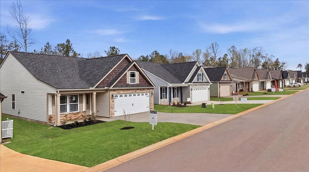 Front exterior of a home in the Cleveland Meadows community, located in Spartanburg, SC (Image 3).
