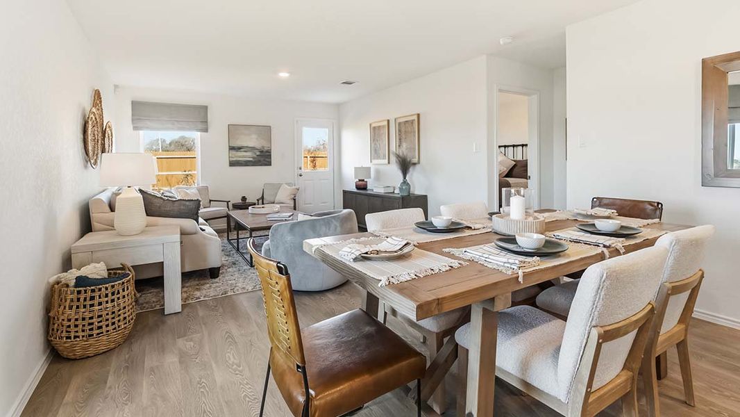 Furnished interior in a model home at Hickory Ridge in Elmendorf (Image 10).