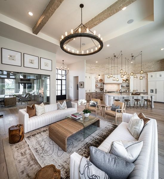 Furnished interior in a model home at Fulshear Rose Estates in Brookshire (Image 17).