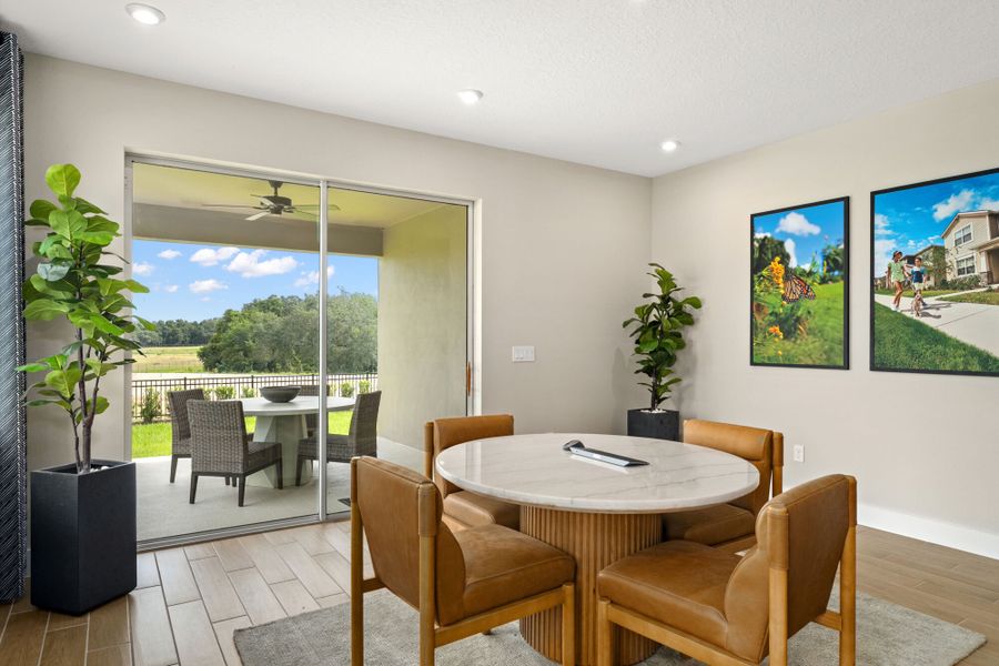 Furnished interior in a model home at Rainwood in Clermont (Image 21).