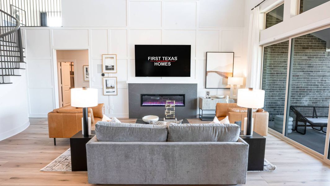Furnished interior in a model home at Sutton Fields in Celina (Image 5).
