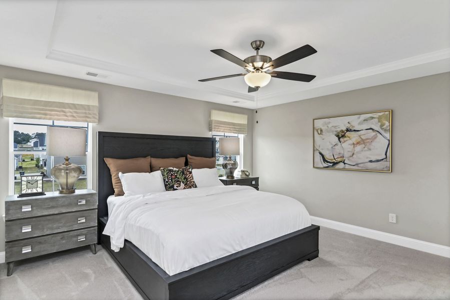 Furnished interior in a model home at Ashton Lakes in Lexington (Image 9).