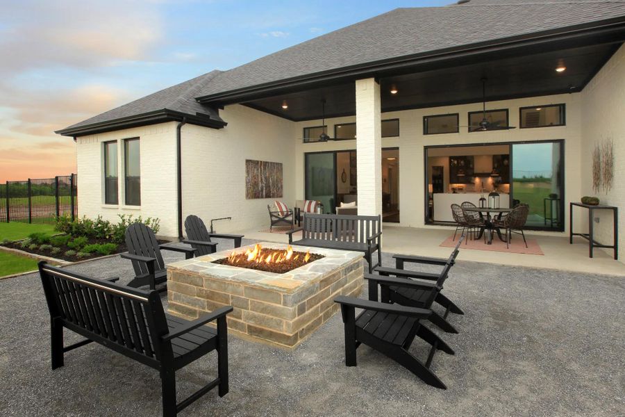 The Castella II Outdoor Living Area The Castella II Outdoor Living Area