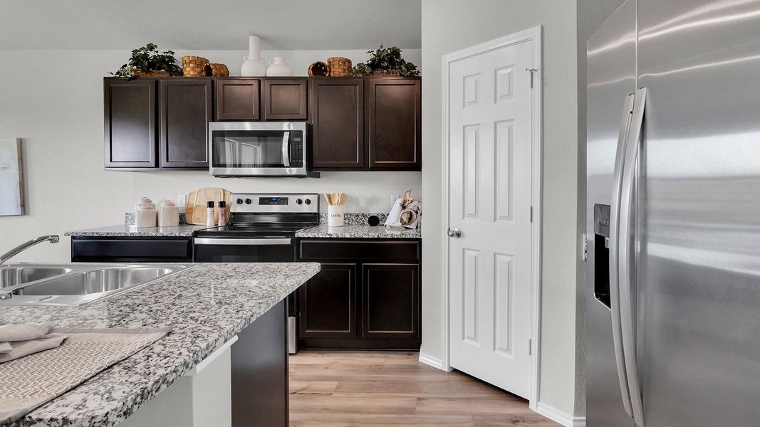 Furnished interior in a model home at West Canyon Trails in Belton (Image 2). Furnished interior in a model home at West Canyon Trails in Belton (Image 2).