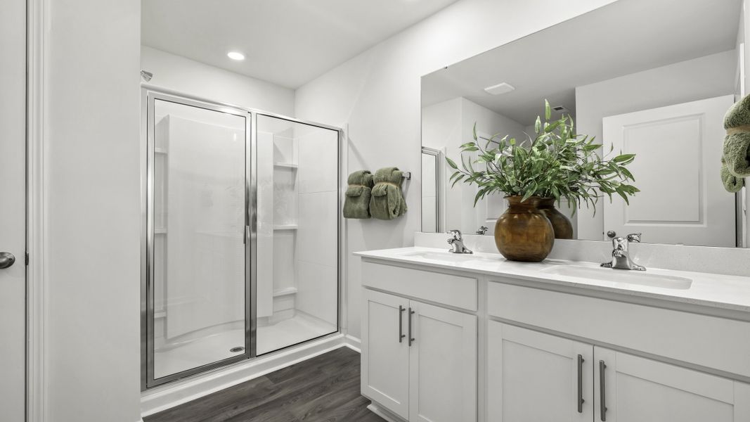 Furnished interior in a model home at Baymeade in Lexington (Image 9).