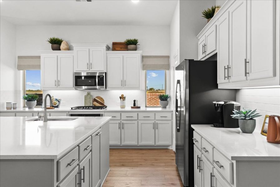 Furnished interior in a model home at Creekview Meadows in Pilot Point (Image 8).