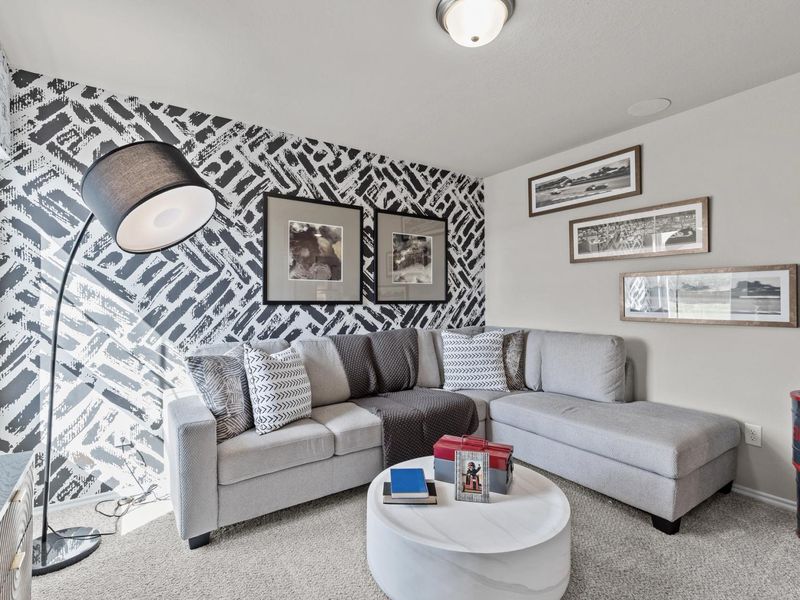 Furnished interior in a model home at Applewhite Meadows in San Antonio (Image 15).