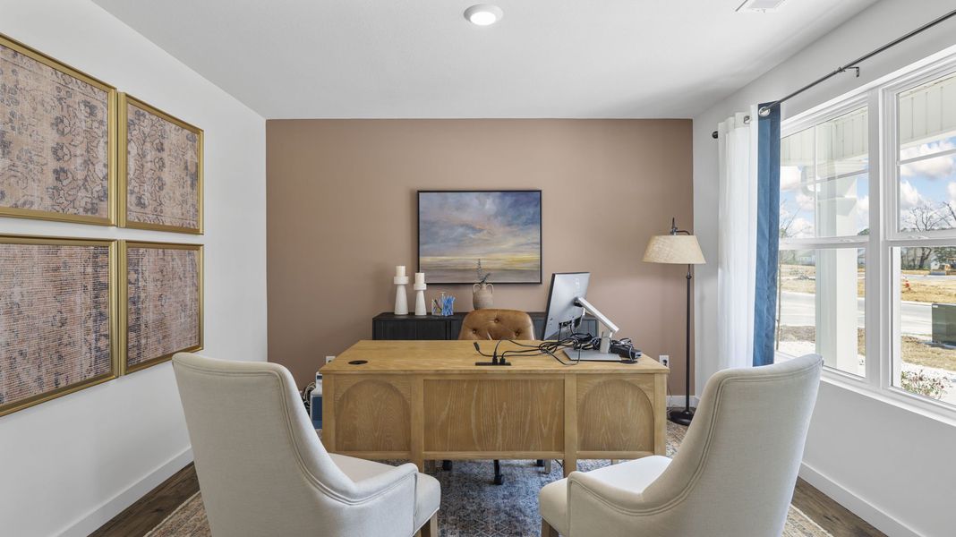 Furnished interior in a model home at Fox Hollow in Dalton (Image 3). Furnished interior in a model home at Fox Hollow in Dalton (Image 3).