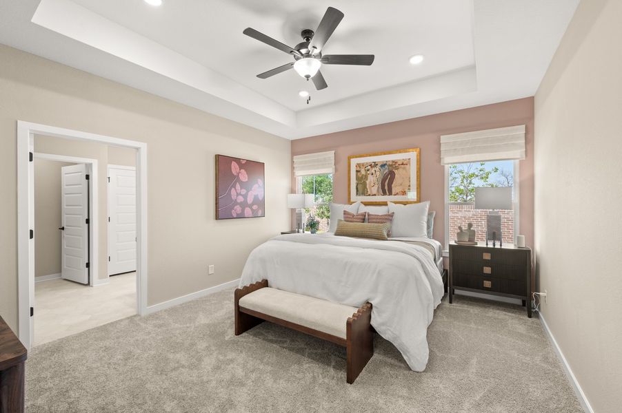 Furnished interior in a model home at Bay Creek in Baytown (Image 6).