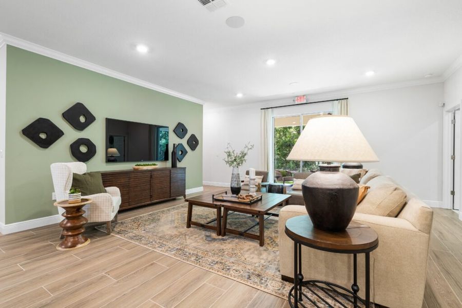Furnished interior in a model home at Pine Ridge in Beverly Hills (Image 10). Furnished interior in a model home at Pine Ridge in Beverly Hills (Image 10).