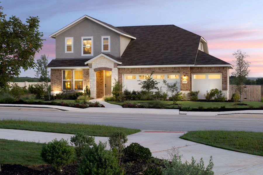 Front exterior of a home in the Parklands Estates community, located in Schertz, TX (Image 1). Front exterior of a home in the Parklands Estates community, located in Schertz, TX (Image 1).