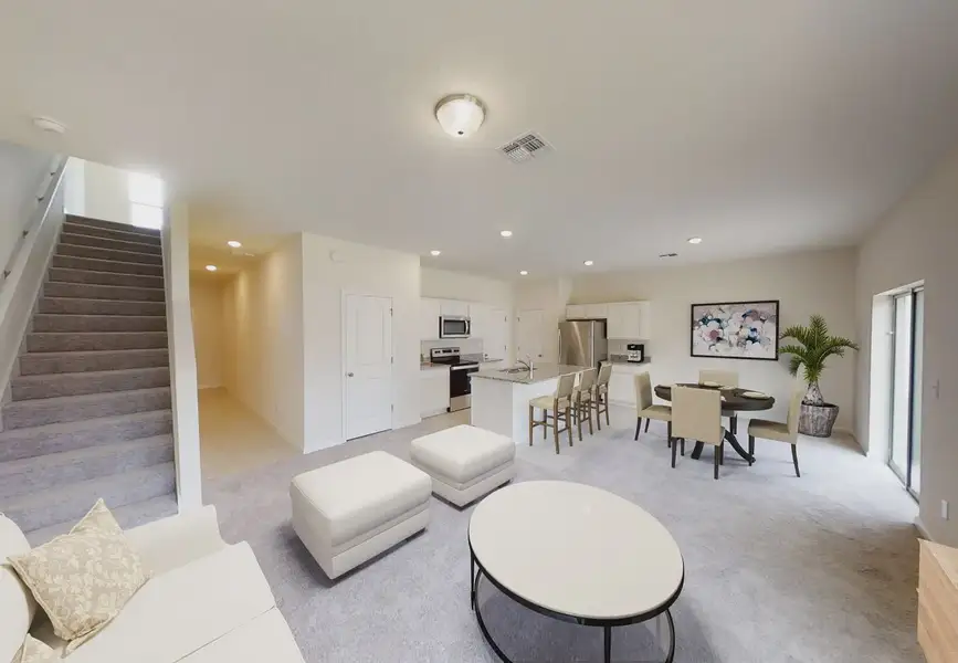 Furnished interior in a model home at Pelham Square in Deland (Image 4).