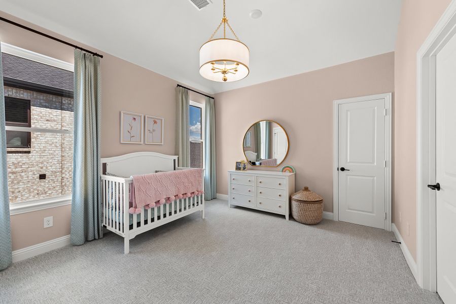 Furnished interior in a model home at The Homestead - 72' in Rockwall (Image 20).