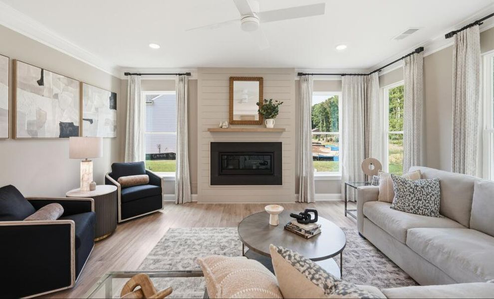 Furnished interior in a model home at Caldwell Forest in Charlotte (Image 10). Furnished interior in a model home at Caldwell Forest in Charlotte (Image 10).