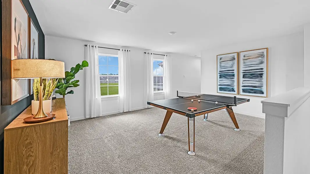 Furnished interior in a model home at Sorrento in Richmond (Image 44).