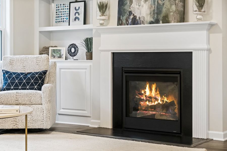 Julie II Fireplace as modeled at South Haven