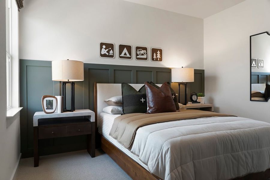 Furnished interior in a model home at Lagos Reserve in Manor (Image 23).