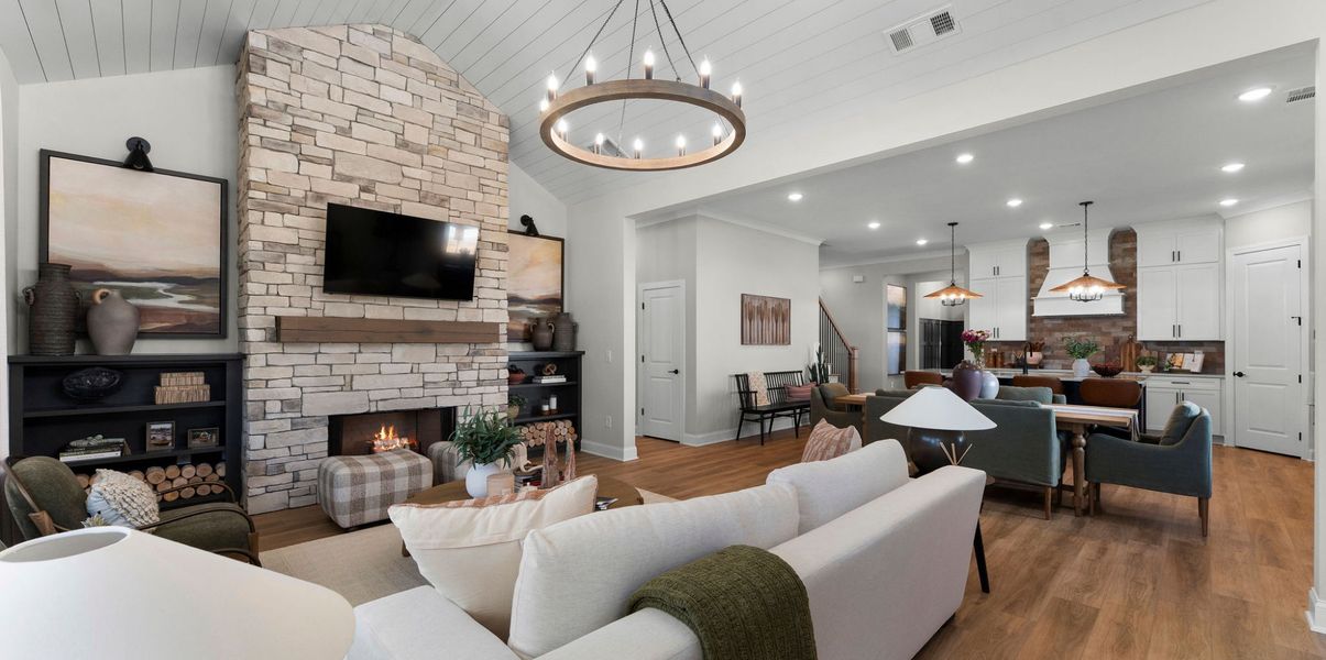 Furnished interior in a model home at Lake Arrowhead in Waleska (Image 4).