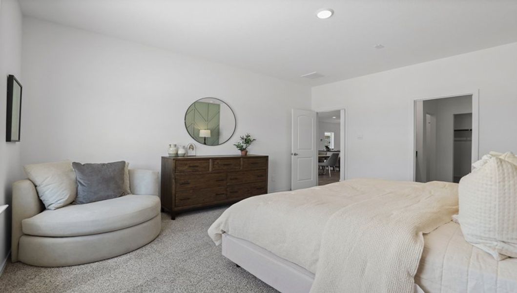 Furnished interior in a model home at Breckenridge Forest in Spring (Image 33).