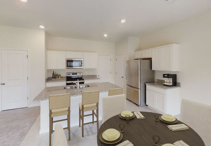 Furnished interior in a model home at Scenic Terrace in Lake Hamilton (Image 5).