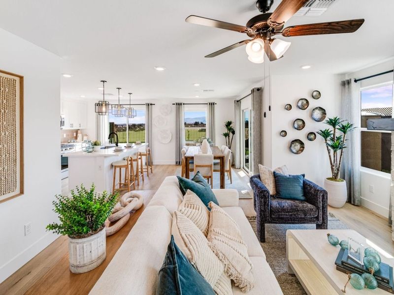 Furnished interior in a model home at South Ranch Southern Collection in Prescott (Image 5). Furnished interior in a model home at South Ranch Southern Collection in Prescott (Image 5).