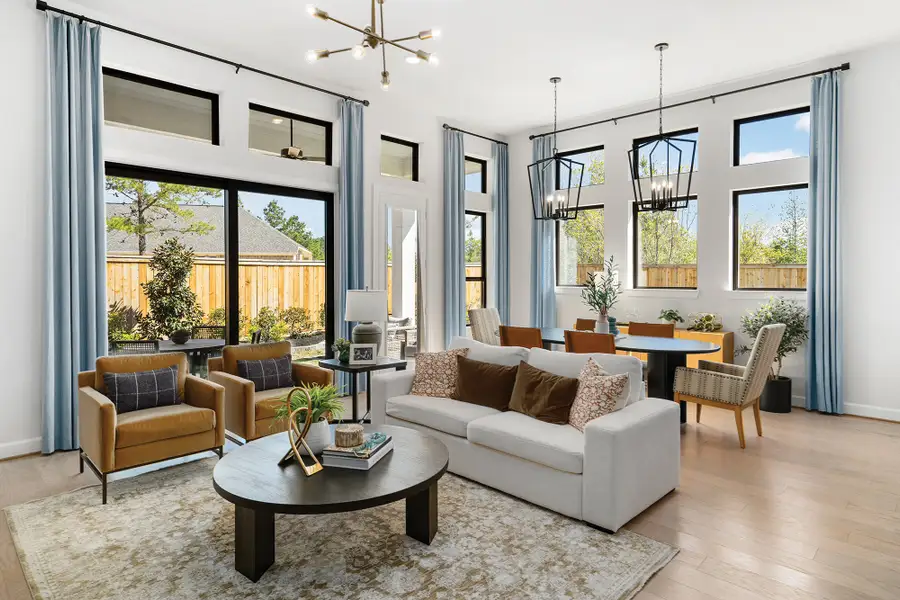 Furnished interior in a model home at Kresston - Enclave Collection in Montgomery (Image 10).