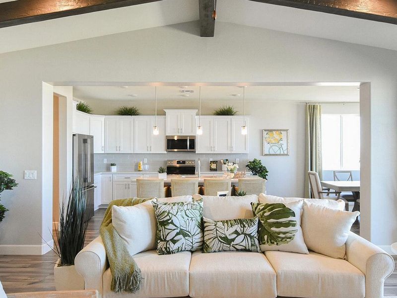 Furnished interior in a model home at Morningstar in Prescott Valley (Image 10).