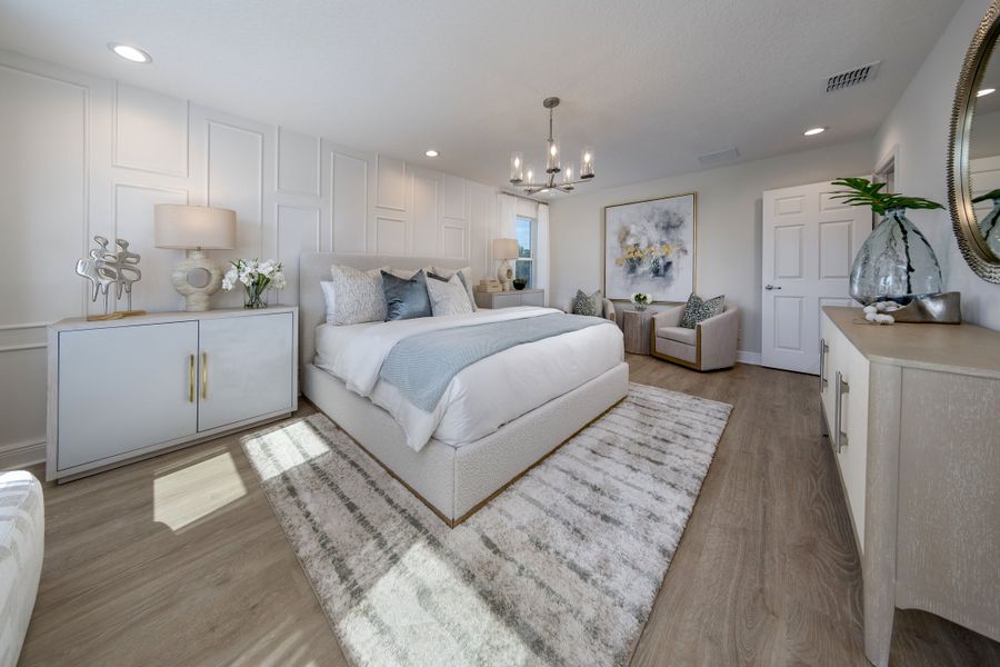Furnished interior in a model home at Taylor Ridge in Deland (Image 5).