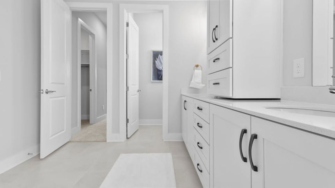 Furnished interior in a model home at Pinebrook in Woodruff (Image 33).