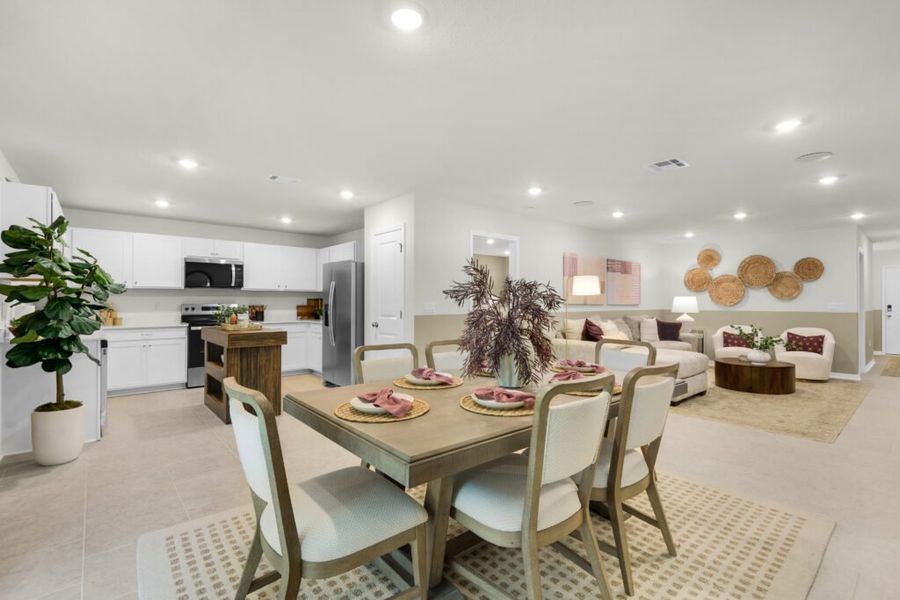 Furnished interior in a model home at Cochran Commons in Milton (Image 8).