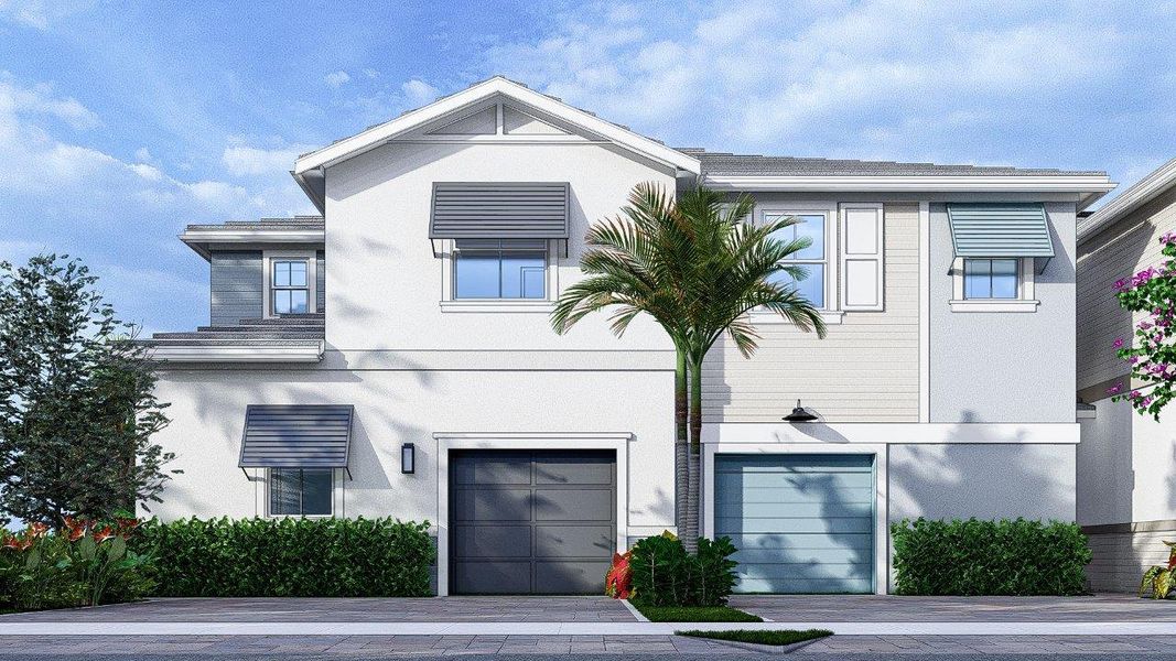 Front exterior of a home in the Vintage Oaks community, located in Palm Beach Gardens, FL (Image 13).