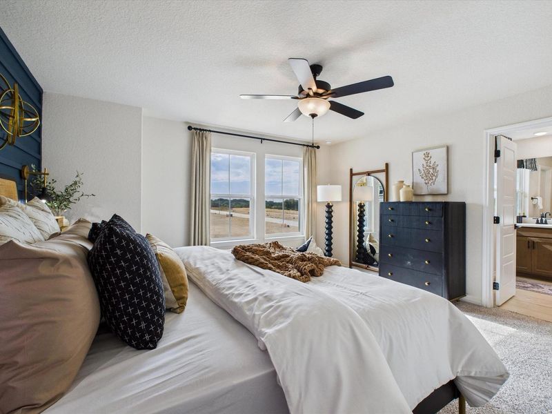 Furnished interior in a model home at Meadows at Oak Creek in San Antonio (Image 24). Furnished interior in a model home at Meadows at Oak Creek in San Antonio (Image 24).