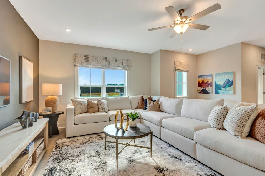 Furnished interior in a model home at Stonewood Estates: Legacy in Durham (Image 5).