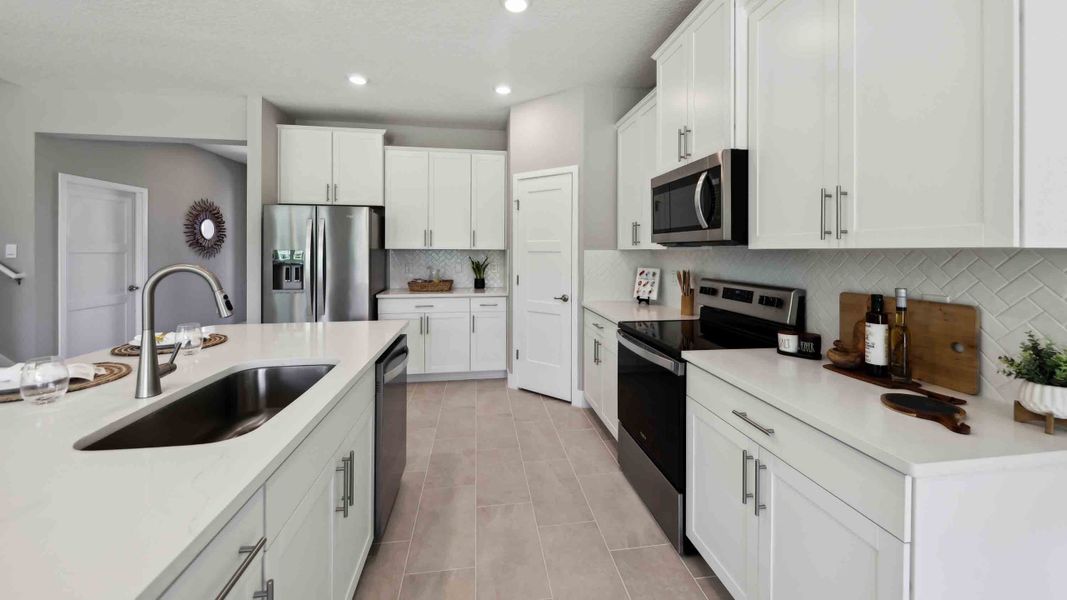 Furnished interior in a model home at Ridge at Heath Brook in Ocala (Image 8). Furnished interior in a model home at Ridge at Heath Brook in Ocala (Image 8).