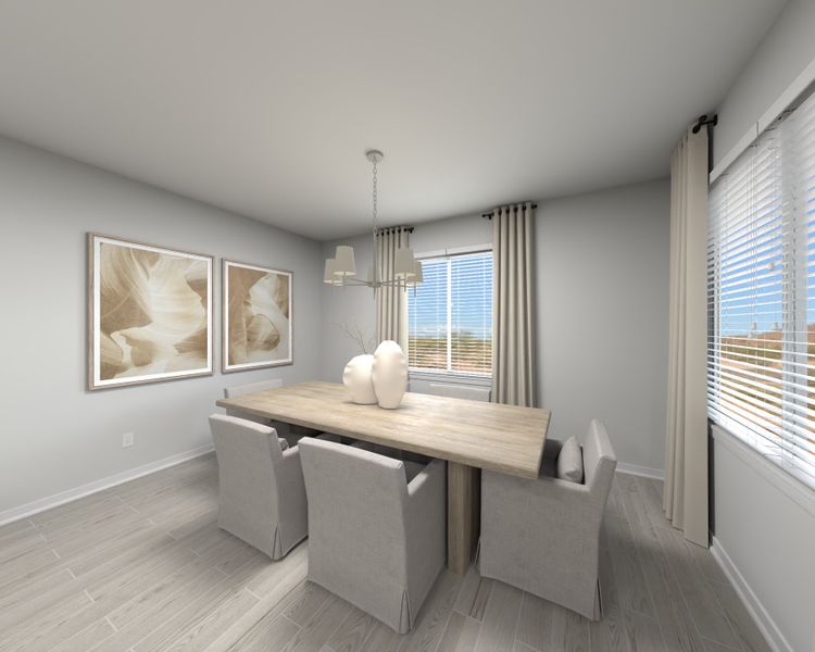 Furnished interior in a model home at Naranja Trails in Oro Valley (Image 21).