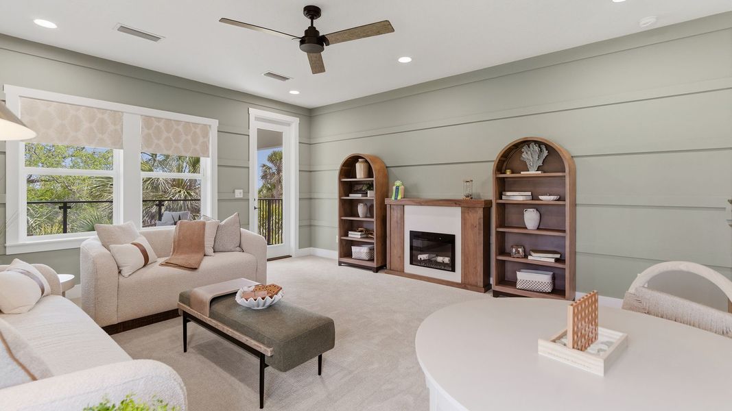 Furnished interior in a model home at Madeira 50' in St. Augustine (Image 16). Furnished interior in a model home at Madeira 50' in St. Augustine (Image 16).