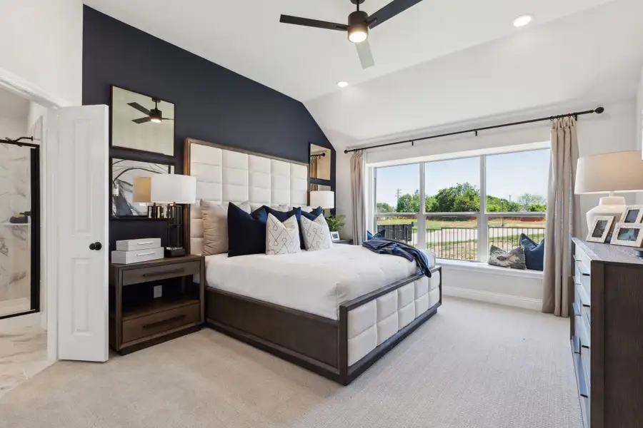 Furnished interior in a model home at Pirate Village in Granbury (Image 5).