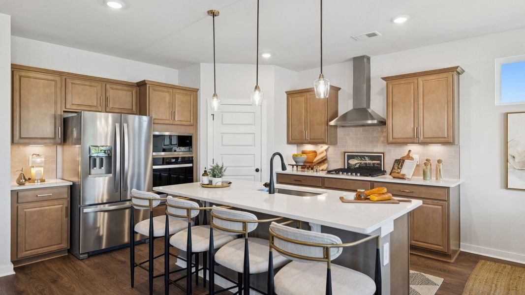 Furnished interior in a model home at Harvest Point in Spring Hill (Image 36).