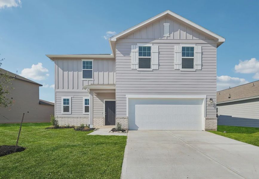 Front exterior of a home in the Royal Pines community, located in Porter, TX (Image 4).