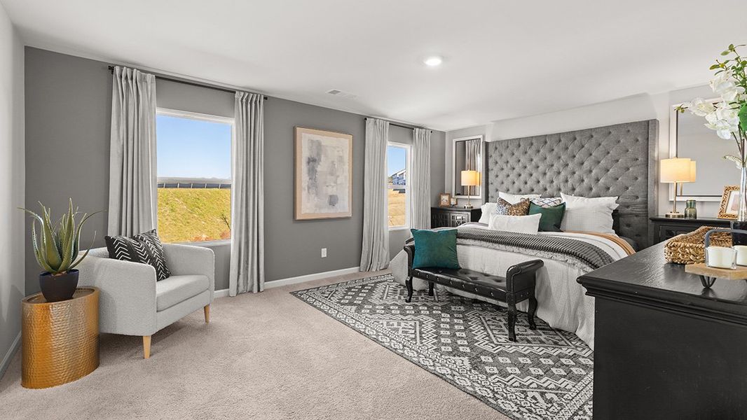 Furnished interior in a model home at Hamptons at Riverwood South in Dallas (Image 18).