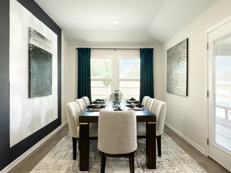Furnished interior in a model home at Lantana - Premier Series in Marion (Image 4).
