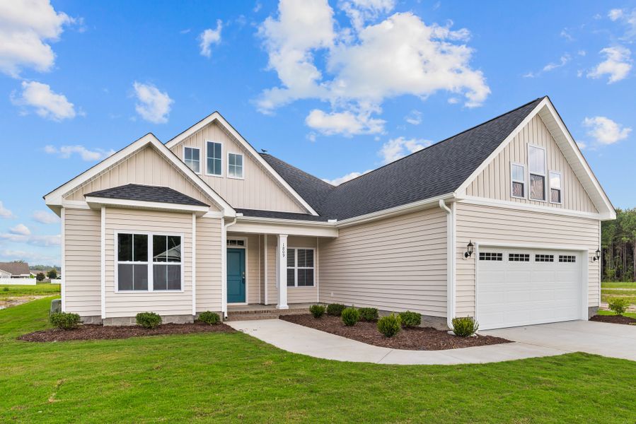 Front exterior of a home in the The Villas at Langston Farms community, located in Winterville, NC (Image 10).